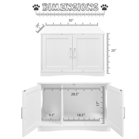 Designer Cat Washroom Storage Bench Cat Litter Box Enclosure Furniture